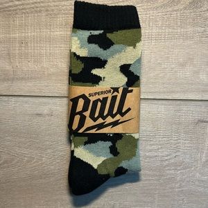 Men’s Superior Bait Camouflage crew socks New One size‎